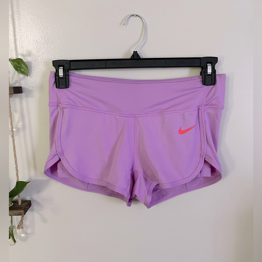 Nike, Dri-fit, purple athletic shorts, size S